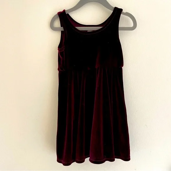 American Apparel | Dresses | Toddler Velvet Burgundy Dress | Poshmark